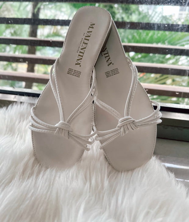 Ambar Colors White Sandals