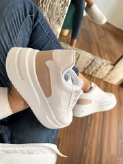 Boston New Cut White & Rose Sneakers