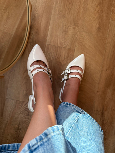 Mia Heels Rocket Pulsera Tacón mini Ivory