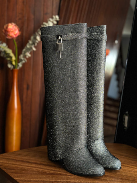 Stellar Luxe Silver Boots
