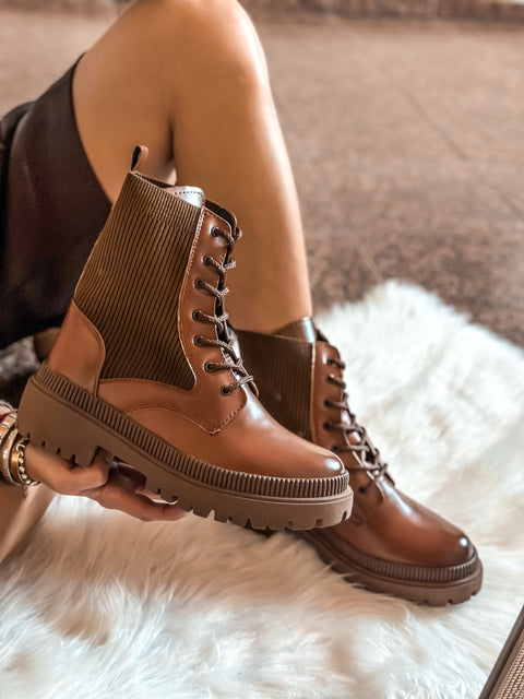 Combat Soft Brown Boots