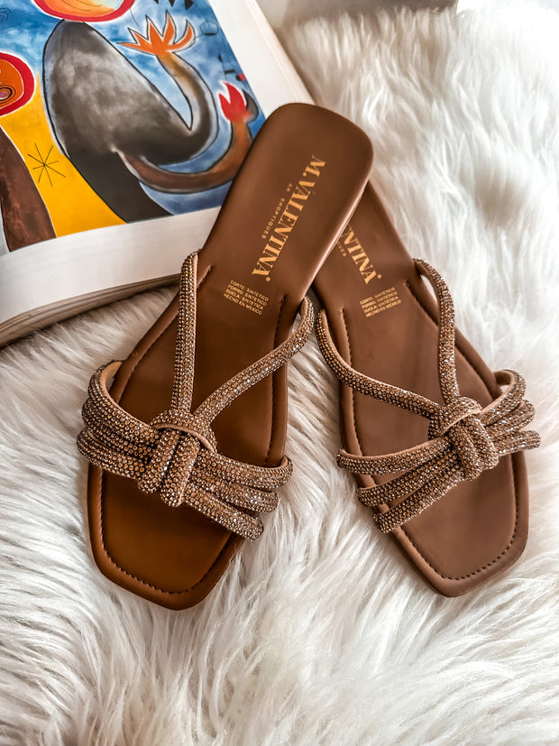 Fany Shiny Gold Sandals