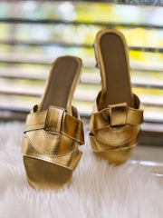 Lizzie Gold Sandals