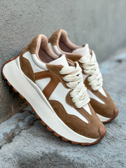 Valkiria Nude & Latte Sneakers