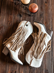 Crush Long Latte Boots