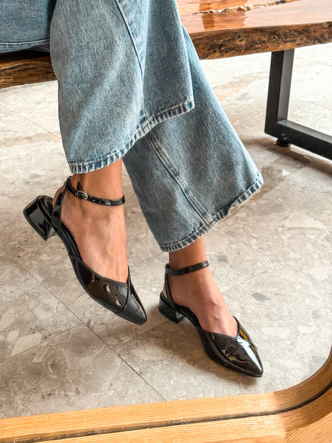 Mia Heels Puntal Tacón mini Negro