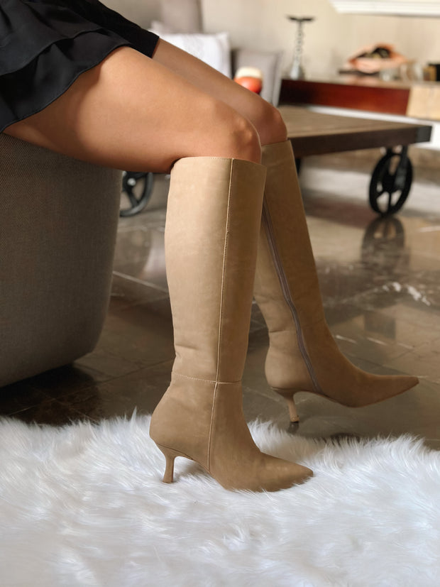 Camelia Swede Camel Boots