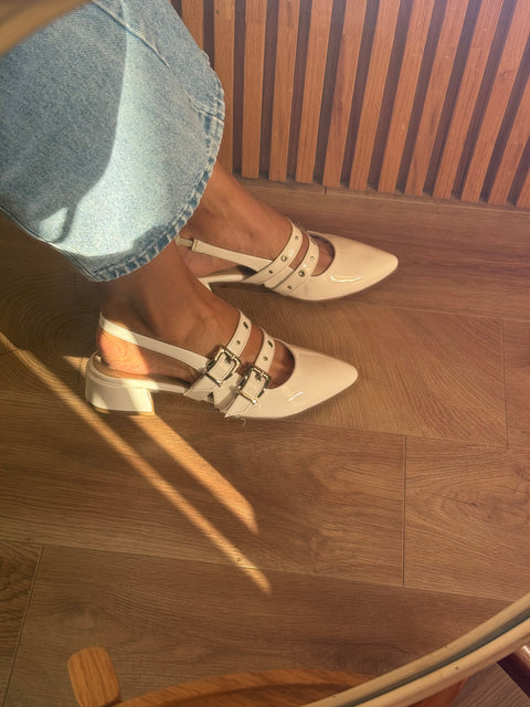 Mia Heels Rocket Pulsera Tacón mini Ivory