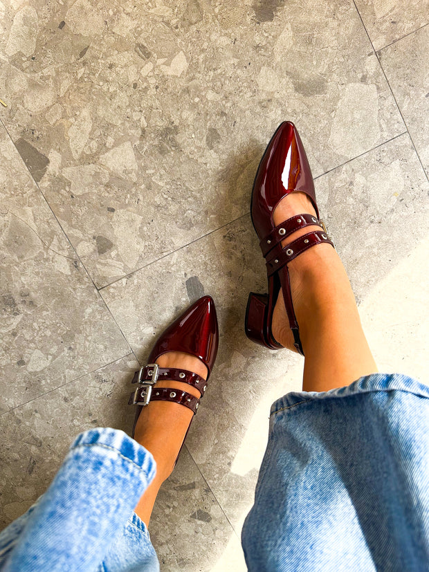Mia Heels Rocket Pulsera Tacón mini vino
