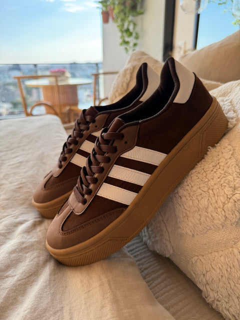 Milan Brown Sneakers