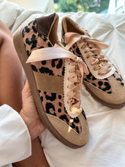 Leopard Charms Nude Sneakers