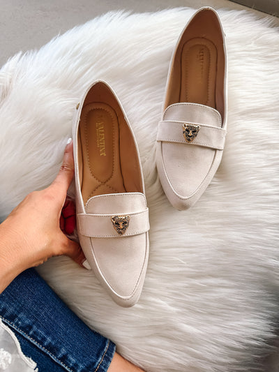 Gia Leopard Latte Flats