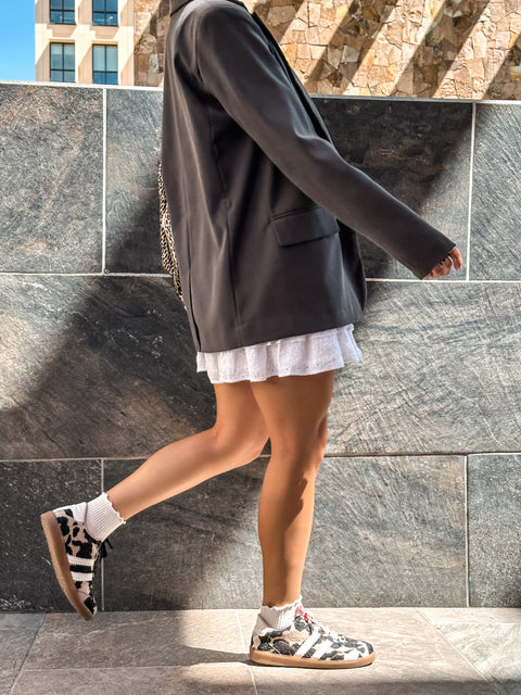 Sporty Valentina Cow Print Sneakers
