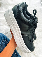 Boston Laces Black Sneakers