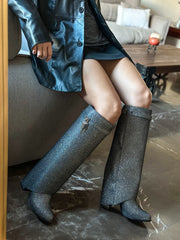 Stellar Luxe Silver Boots