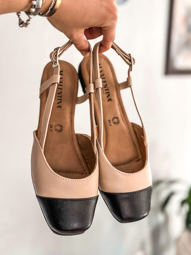 Snow Paris Black Tip Flats