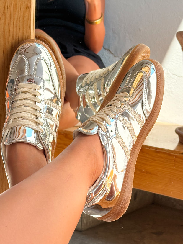 Silver Sneakers Franjas Tejidas