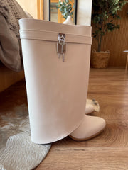 Short Belt Padlock Ivory