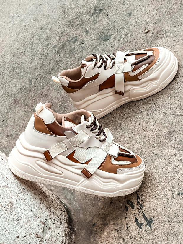 Manhattan Sneakers Camel & Nude