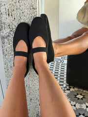 Mafalda Black Flats