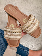 Aloha Comfy Nude Gold Sandals