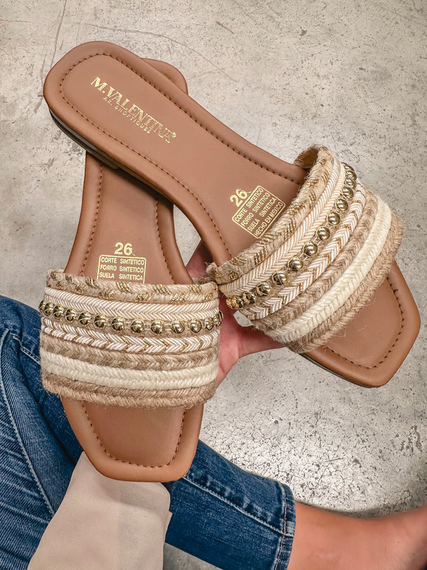 Aloha Comfy Nude Gold Sandals