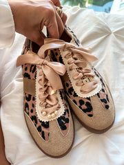Leopard Charms Nude Sneakers