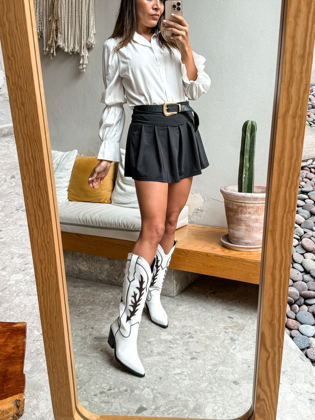 Deer Boots Blanco & Negro