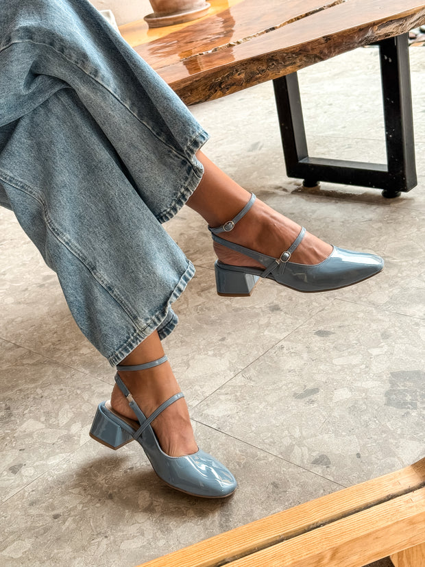 Mia Heels Mary Jane Tacón mini Baby Blue