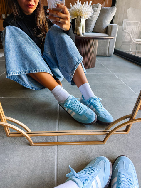 Sporty Blue Sky Sneakers