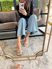 Miami Nude Charol Heels Doble estilo