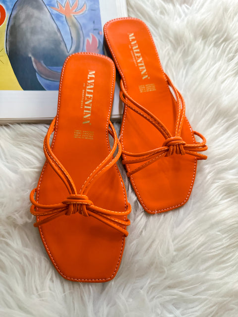 Ambar Colors Orange Sandals