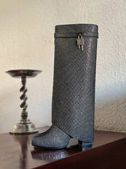 Stellar Luxe Silver Boots