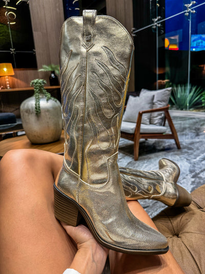 Fire Gold Boots