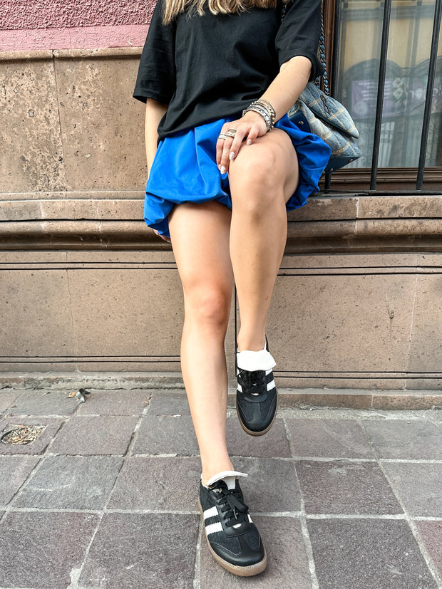 Sporty Black fur & Ice Snaekers