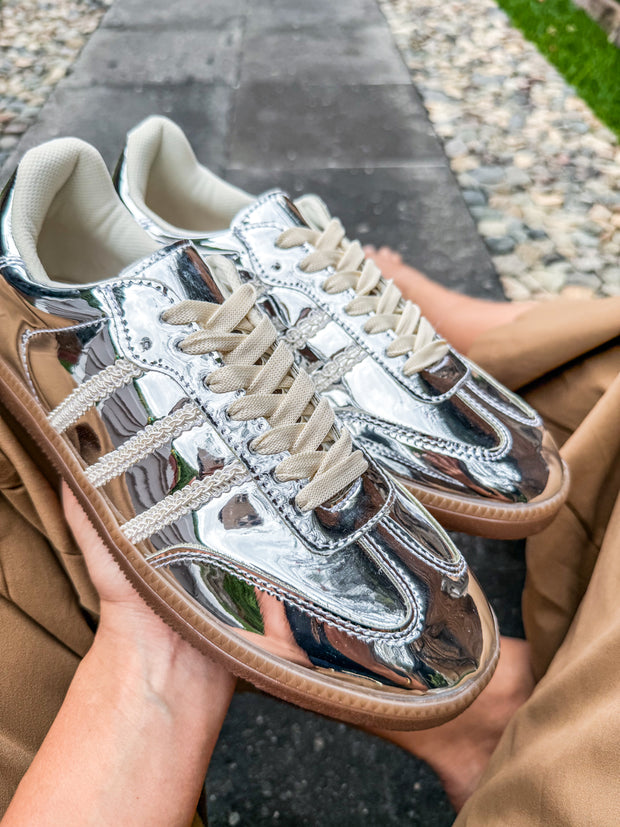 Silver Sneakers Franjas Tejidas