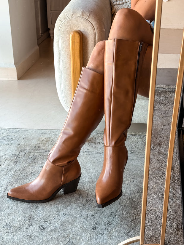 Dorian Long Camel Boots