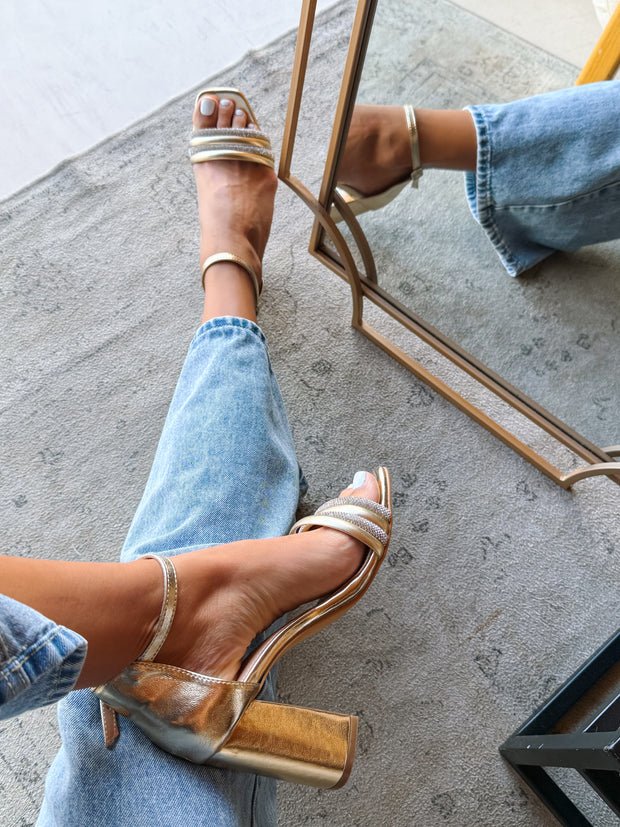 Ivy Gold Heels