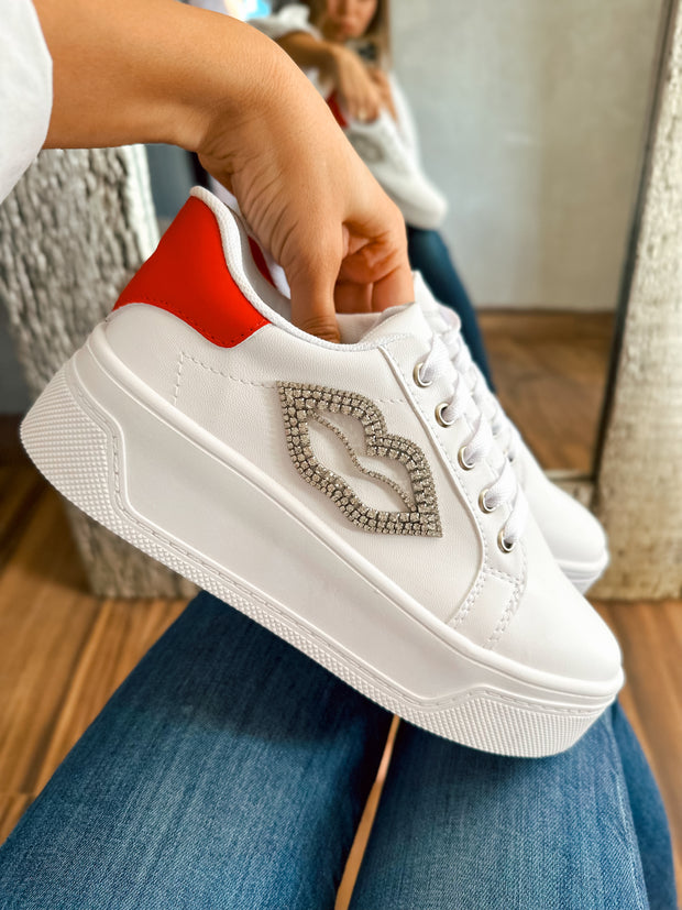 Reno Kiss Red Sneakers