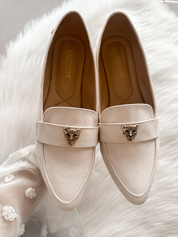 Gia Leopard Latte Flats