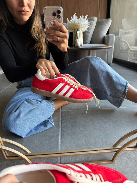 Sporty Red Sneakers