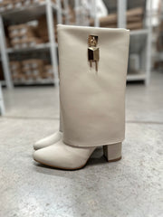 Valle Padlock Boots White