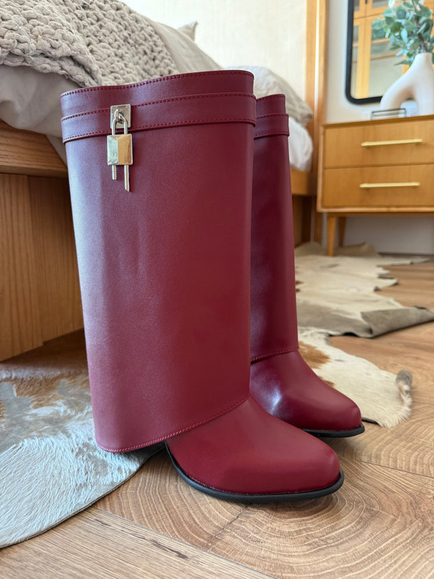 Short Belt Padlock Rojo