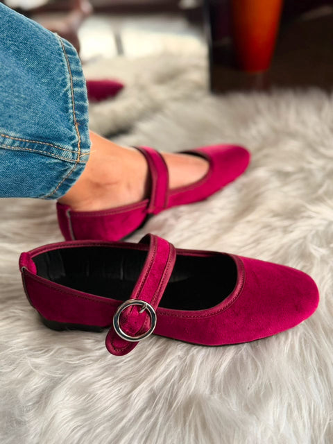 Baltimore Strap Wine Flats