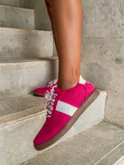 Zebra Pink Charms Sneakers