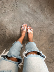 Hera Soft Metallic Pink Sandals