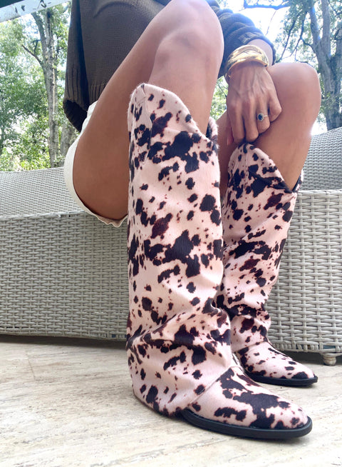 Long Hood Cow Boots