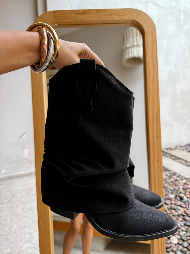 Old Hood Black Boots