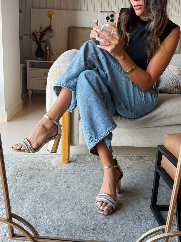 Ivy Gold Heels