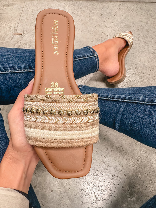 Aloha Comfy Nude Gold Sandals